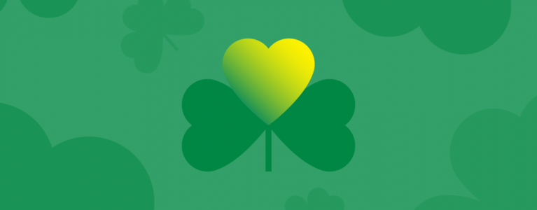 St Patrick's Day Shamrock Heart image