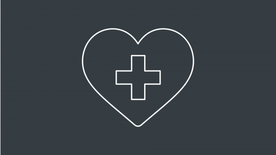 HEART WITH HOSPITAL CROSS icon
