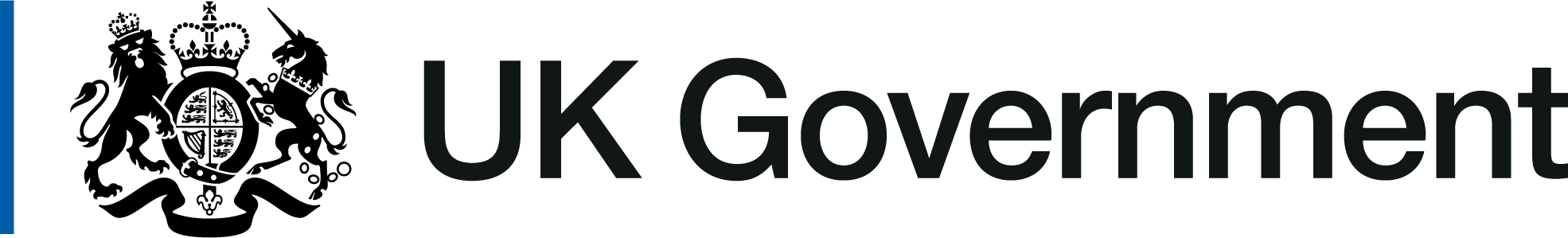 UK Government Logo in black and white