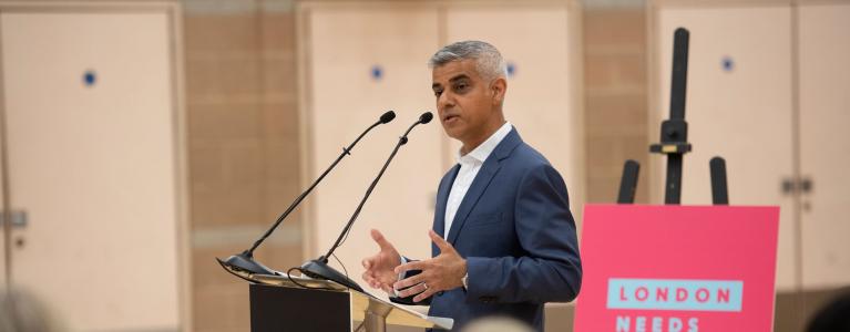 Sadiq Khan speaking at Salmon Youth Centre on the causes of crime