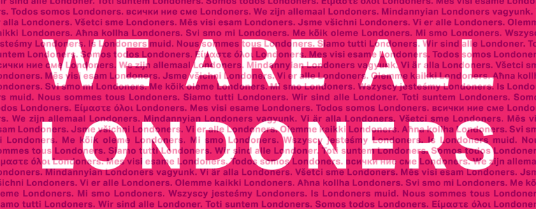 We are all Londoners EU Londoners Hub message
