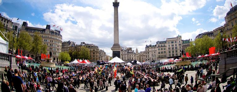 Feast of St George on Trafalgar Square