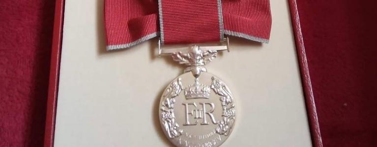 Jill Hedgecock's MBE medal