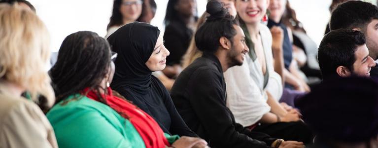 Young people at a conference