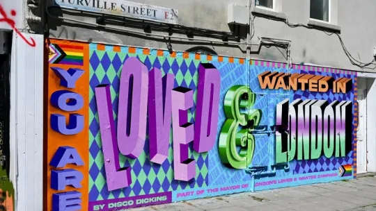 Loved and Wanted campaign mural