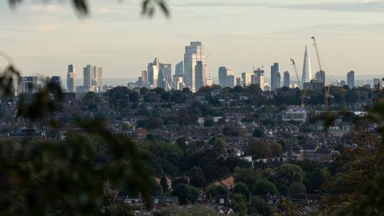 London skyline from Haringey