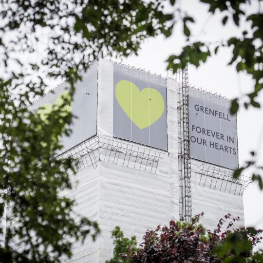 Grenfell Tower 1 year anniversary picture