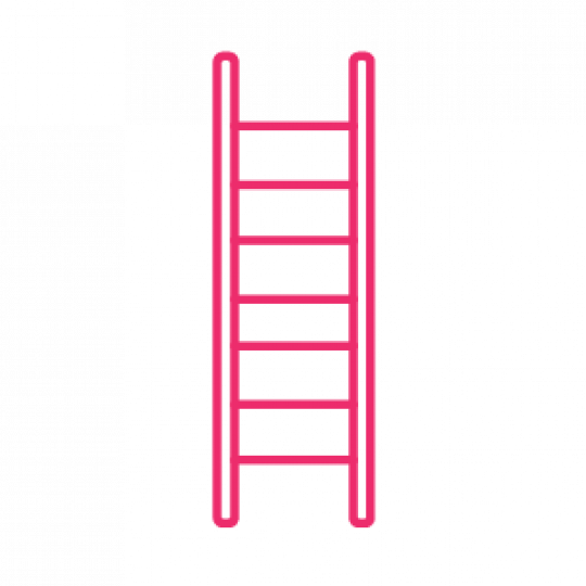 Ladder icon, pink