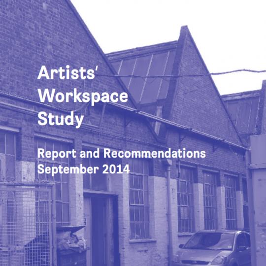 Artist’s workspace study front cover