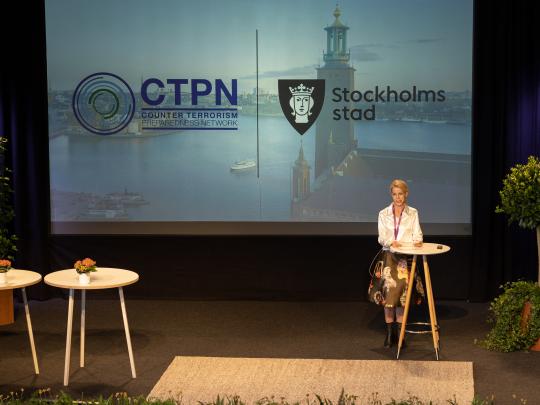  Mayor of Stockholm, Anna König Jerlmyr at CTPN High-Level Conference, Stockholm
