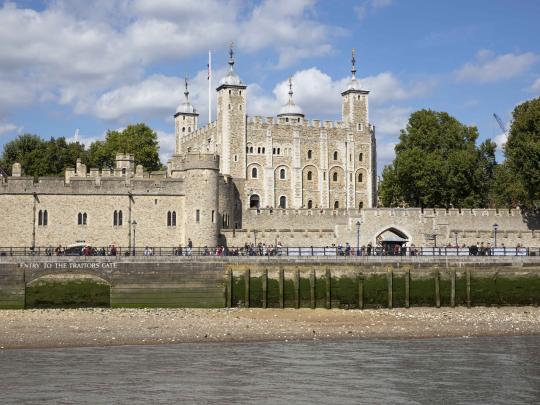 View of the Tower of London from the River Thames