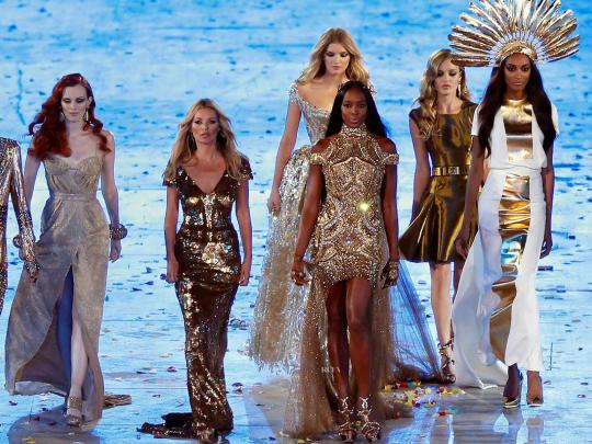 British Fashion Celebrated in London as 2012 Olympics Come to an End