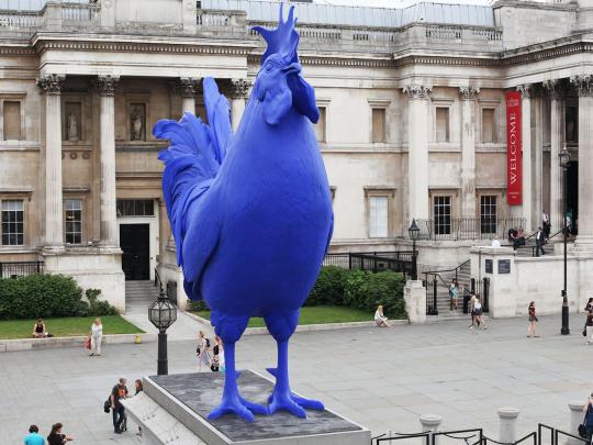 Fourth Plinth Past Commission, Hahn/Cock, Katharina Fritsch 2013