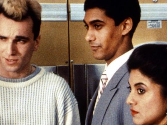 A still from the film My Beautiful Laundrette