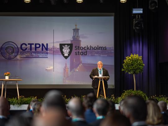 Lord Toby Harris, Chair of the UK National Preparedness Commission, at CTPN High-Level Conference, Stockholm