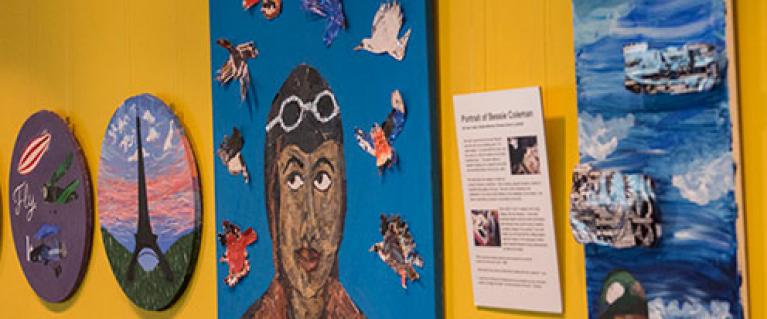 Bessie's Wings exhibition at City Hall for Black History Month