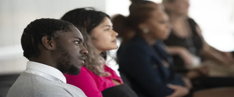 Young people at a conference