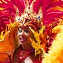 Woman in carnival costume