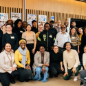 A group photo of cultural and community organisations participating in the Culture and Community Spaces at Risk Skills Forum at City Hall in London by Eric Aydin-Barberini