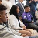 Young people at mentoring event