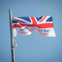 Image of Armed Forces Day Flag flying in the wind