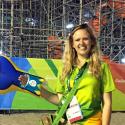 Robyn, Team London Ambassador volunteering at the Rio Olympics