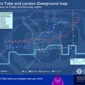 Night Tube and London Overground map