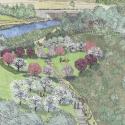 A graphic drawing of Queen Elizabeth Park