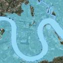 Drawing of London flood plain