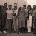 Image Credit   Yemi Ajibade's Fingers Only Fingers (1982) produced by Black Theatre Co-operative   Photograph by Michael Mayhew, National Theatre Archive   L_R: T-Bone Wilson, Christopher Asante, Ena Cabayo, Malcolm Frederick, Judith Jacob, Chris Tummings