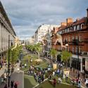 An artist's impression of how the future Oxford Street could look