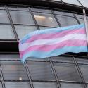 Transgender flag outside City Hall