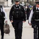 Police officers after Westminster attack