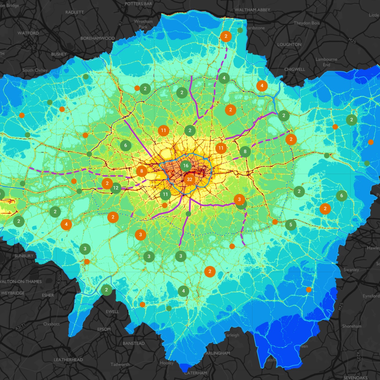 London air quality map | London City Hall