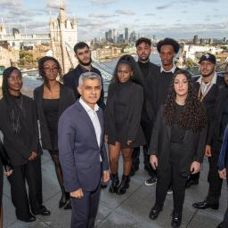 YPAG members standing with the Mayor.