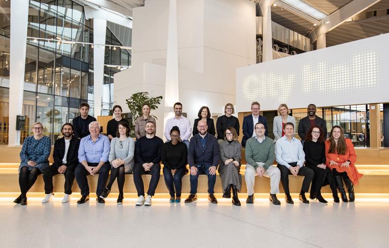 Group picture of Data for London Advisory Board sitting in two rows at City Hall.