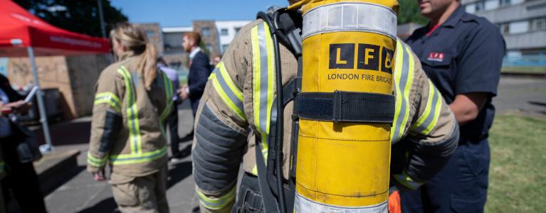 LFB fire rescue exercise