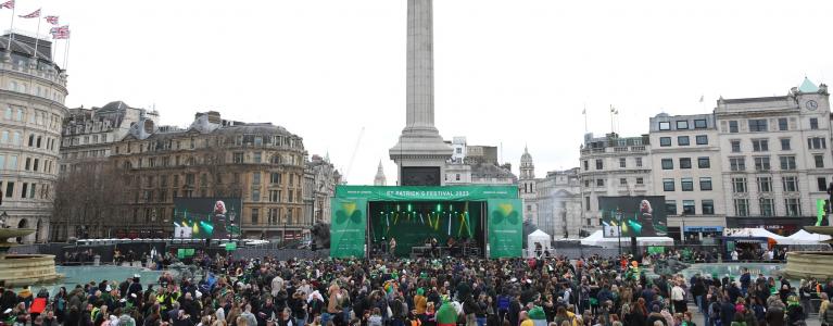 Image of St Patrick's Day crowd