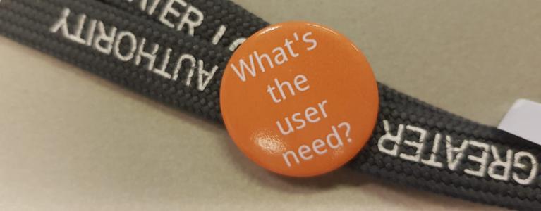 What's the user need badge