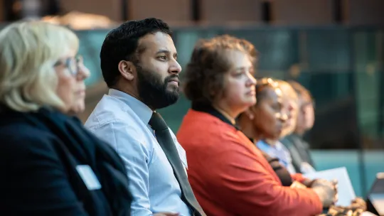 People listening at LondonEd conference
