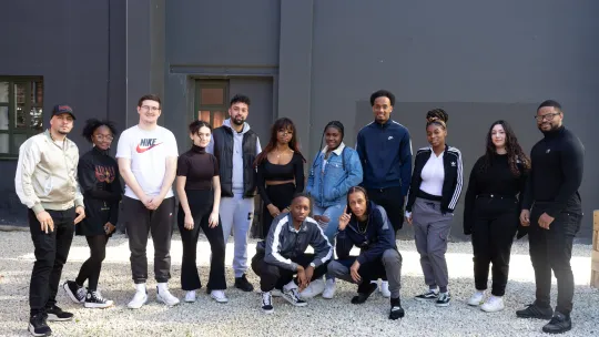 Young People's Action Group posing for group picture