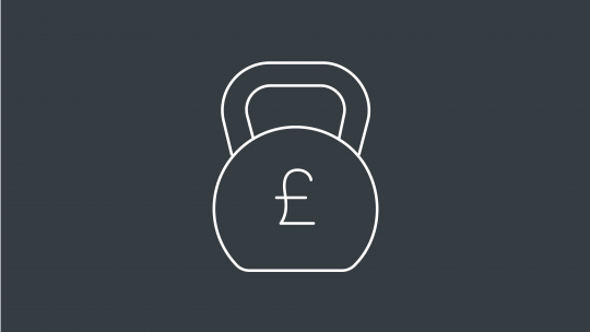 WEIGHT WITH POUND SYMBOL icon