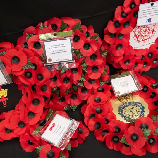 Remembrnace laid wreaths 2023