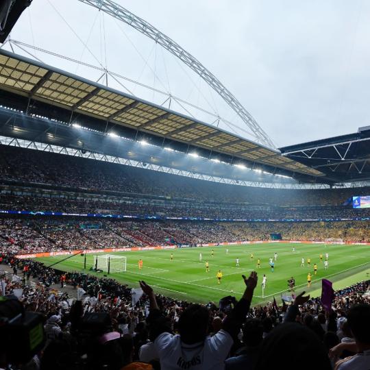 The Wembley Stadium football pitch