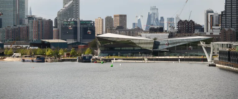 View of The Crystal at Royal Docks