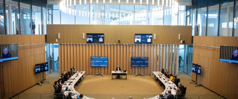 Meeting in the Chamber at City Hall