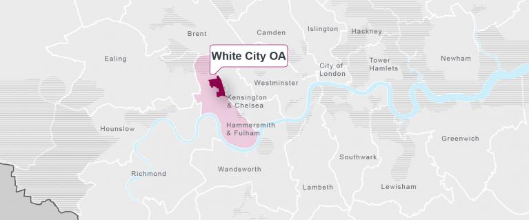 White City on a map