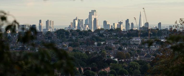 London skyline from Haringey