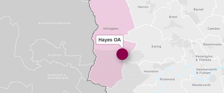 Map of Hayes