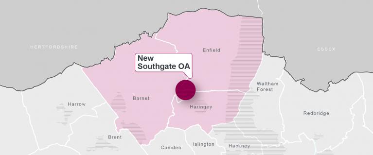 Map of New Southgate